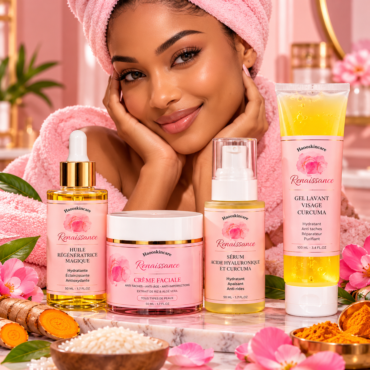 HOAOSKINCARE – Renaissance Radiance Facial Care Set (4 Products)