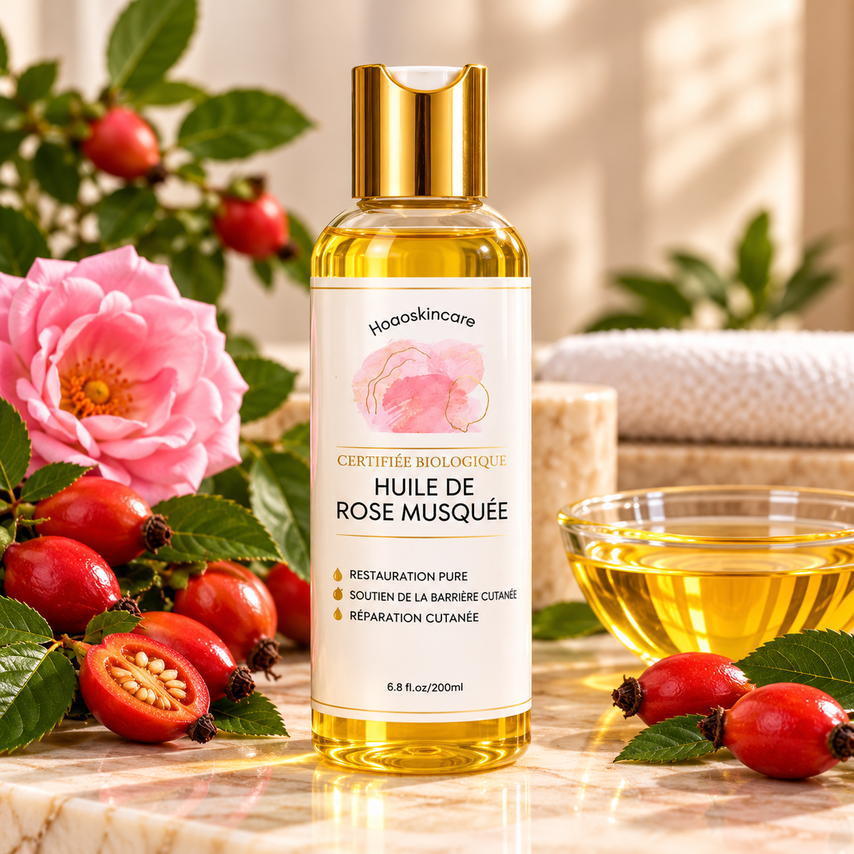 HOAOSKINCARE – Pure Rosehip Oil 200ml