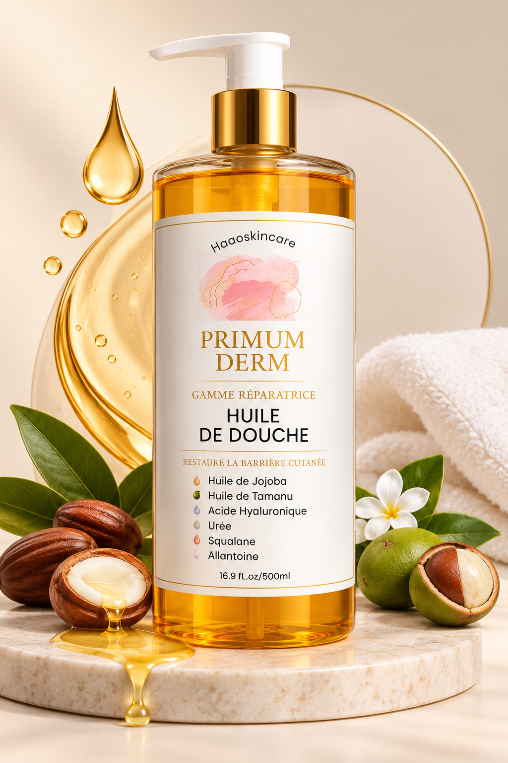 HOAOSKINCARE – PRIMUM DERM Restorative Shower Oil 500ml
