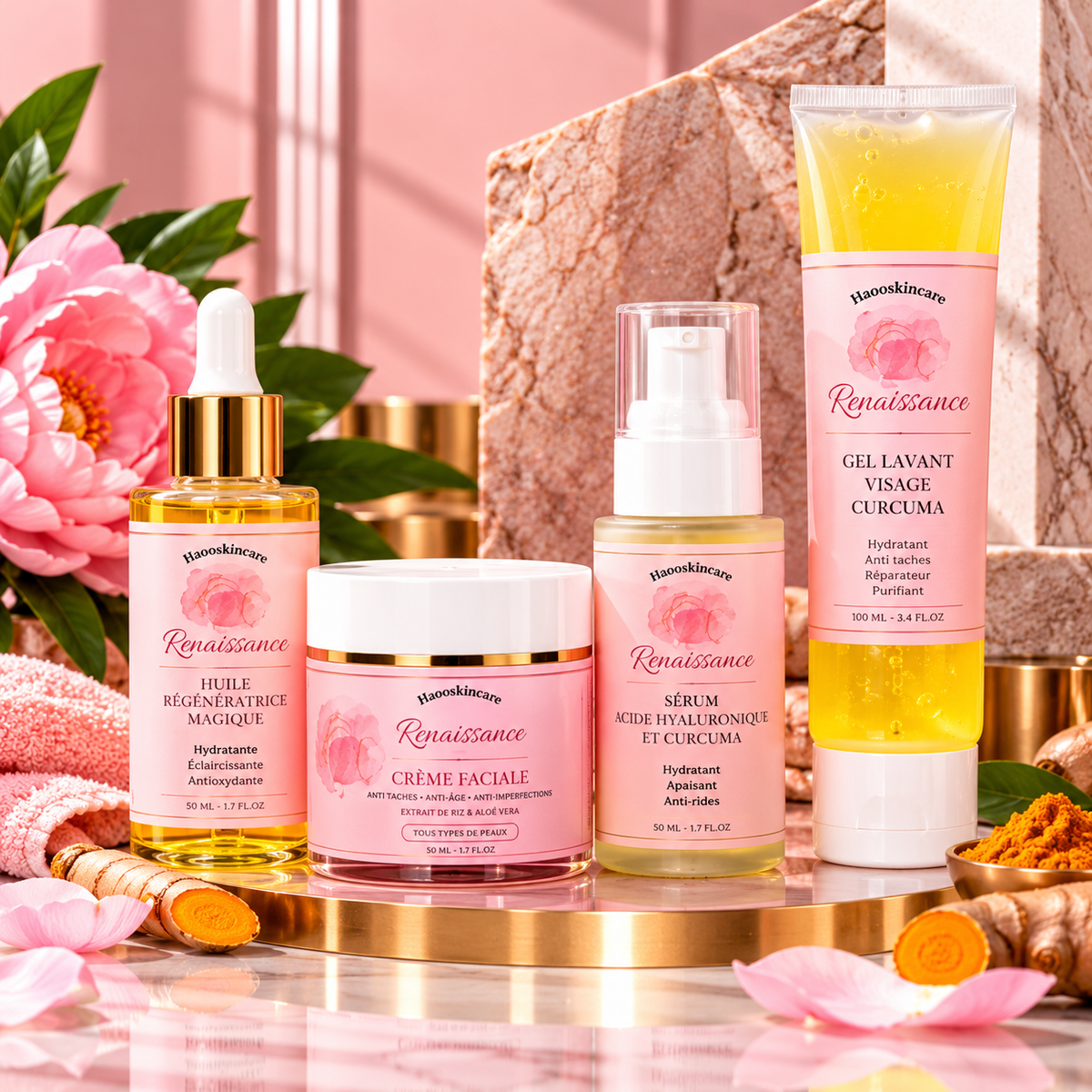 HOAOSKINCARE – Renaissance Radiance Facial Care Set (4 Products)